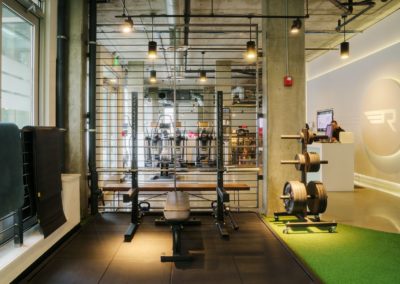 Strength Squad training area at Rival Fitness Gym in Capitol Hill neighborhood of Seattle