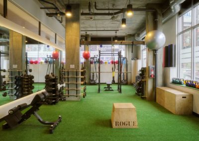Turf area and functional training at Rival Fitness Gym in Capitol Hill neighborhood of Seatttle